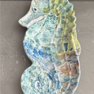 Melamine Seahorse Serving Dish
